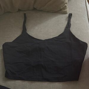 Athleta Like NEaq Black Cropped Tank Top